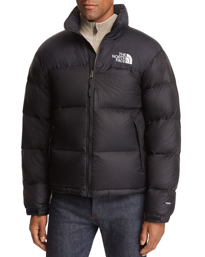 The North Face Solid Color Padded Jacket With Embroidered Logo In Tnf Black