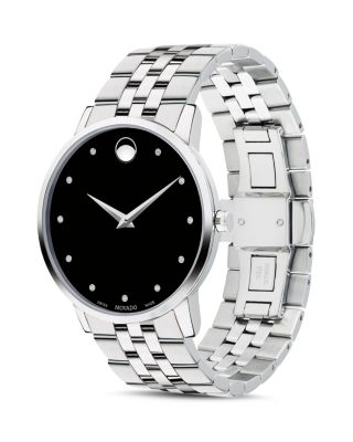 Museum Classic Stainless Steel Diamond-Index Watch, 40mm