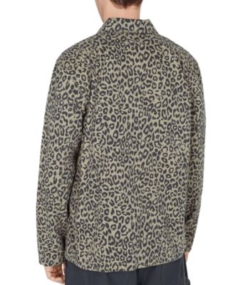 メンズウェア Backwards Vent Crew Jacket LEOPARD XL Buy Doublet men grey leopard print down jacket for $1,655