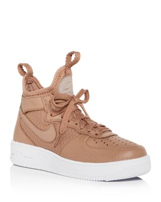 women's air force 1 ultraforce leather mid top sneakers