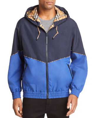Burberry Elworth Color-Block Hooded 