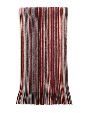 The Men's Store at Bloomingdale's Multi-Color Stripe Wool Scarf - 100% Exclusive
