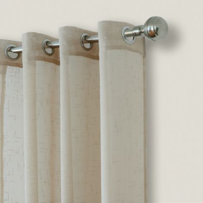 Carmen Sheer Indoor/Outdoor Tieback Curtain Panel, 114" x 108"