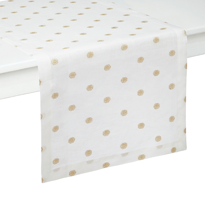 Mode Living Vogue Table Runner, 16 X 90 In White