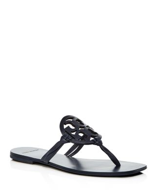 Miller Square Toe Leather Thong Sandals 
