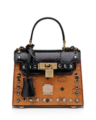 mcm heritage visetos small satchel