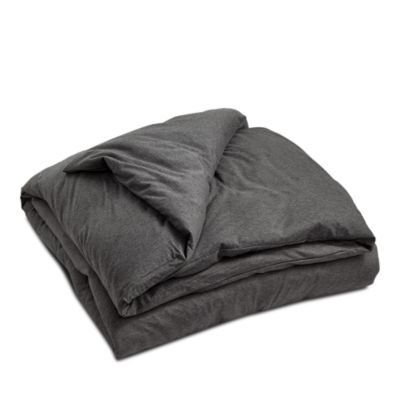 Modern Cotton Jersey Body Solid Duvet Cover, Full/Queen