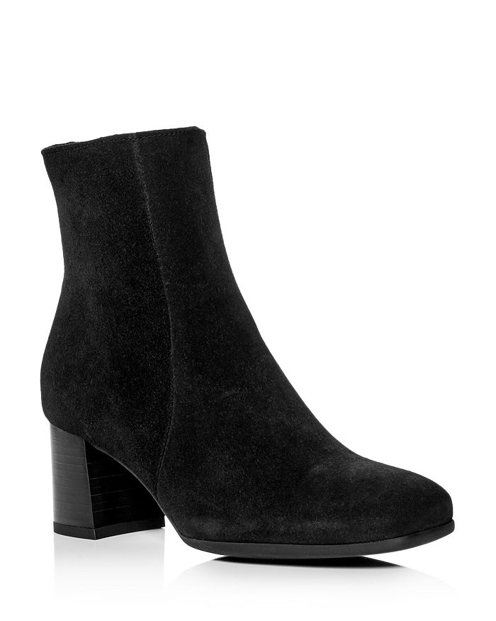 La Canadienne Women s Janella Waterproof Suede Block Heel Booties