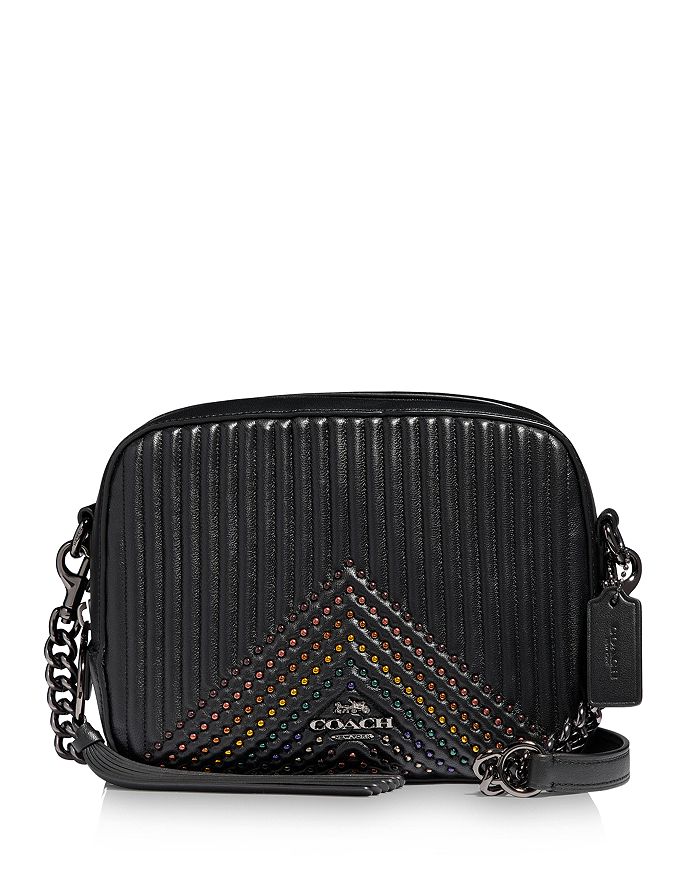 COACH Small Quilted Rivets Camera Bag Bloomingdale s
