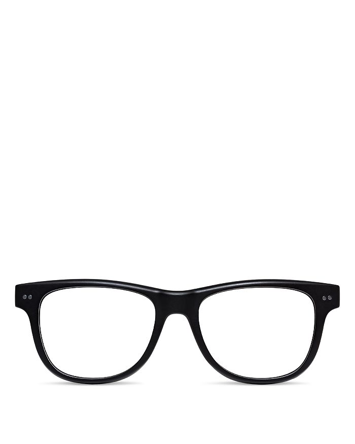 Look Optic Unisex Sullivan Rectangular Blue Light Glasses, 52mm In Black
