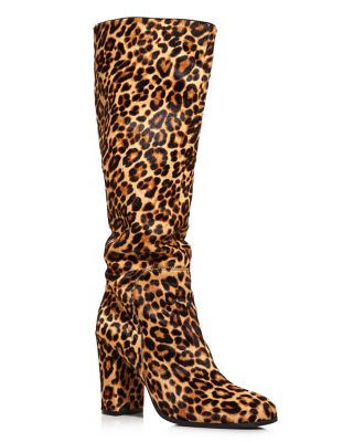 kenneth cole leopard booties