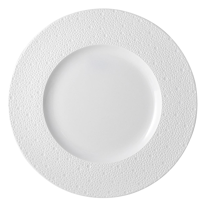 Bernardaud Ecume White Service Plate In White
