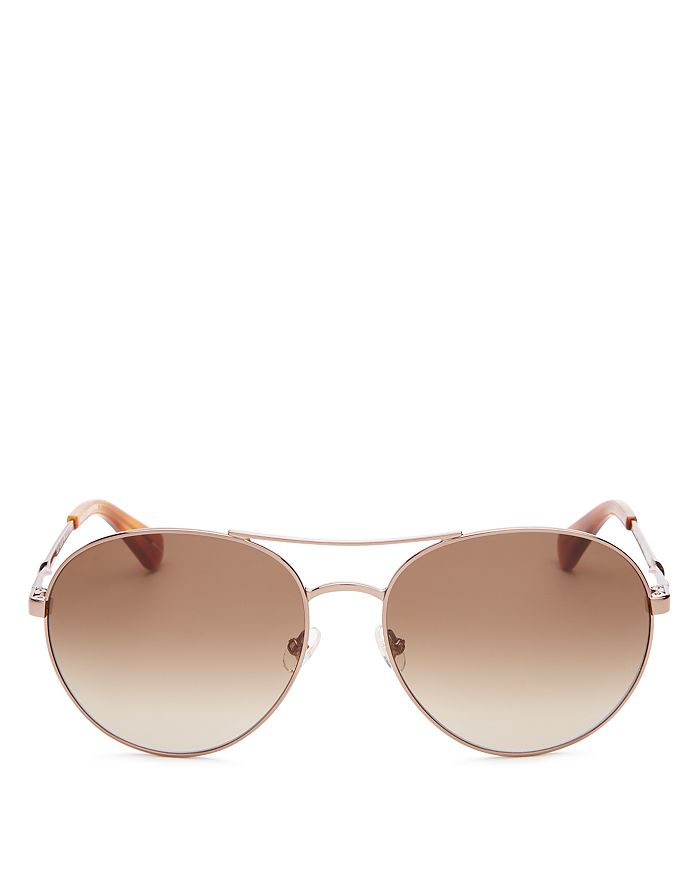 kate spade new york Women s Joshelle Brow Bar Aviator Sunglasses