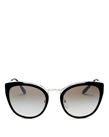 Prada Women S Mirrored Cat Eye Sunglasses 54mm Bloomingdale S