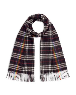 burberry rainbow cashmere scarf