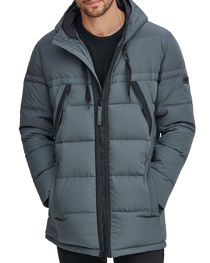 Shop Marc New York Holden Down Jacket In Charcoal