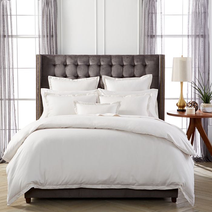 Shop Hudson Park Collection 680tc Sateen Duvet Cover, King - 100% Exclusive In White