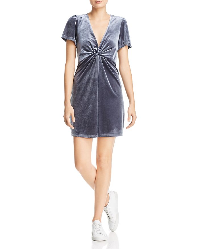 Aqua twist front hot sale velvet dress