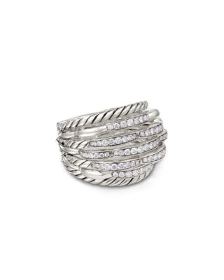 david yurman tides dome ring with diamonds