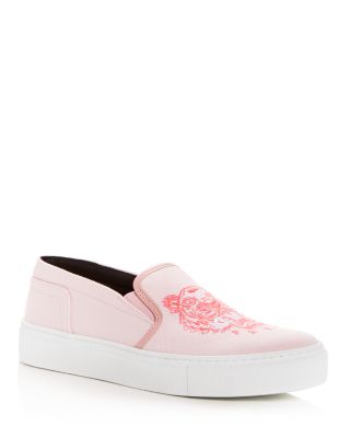 embroidered slip on sneakers