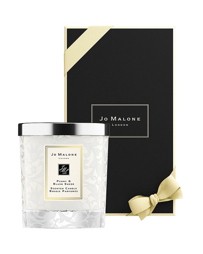Jo Malone London Peony & Blush Suede Home Candle with Lace Design - 100 ...