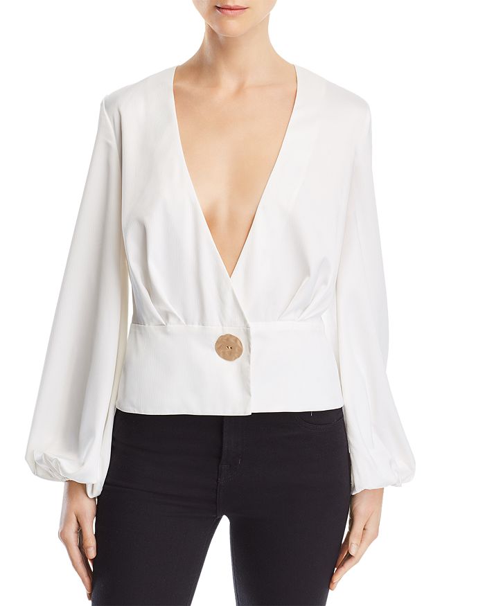 Blouse Noire Transparente Finders Keepers - Taille S, Neuf Sans étiquettes, Style Soirée Ou Layering
