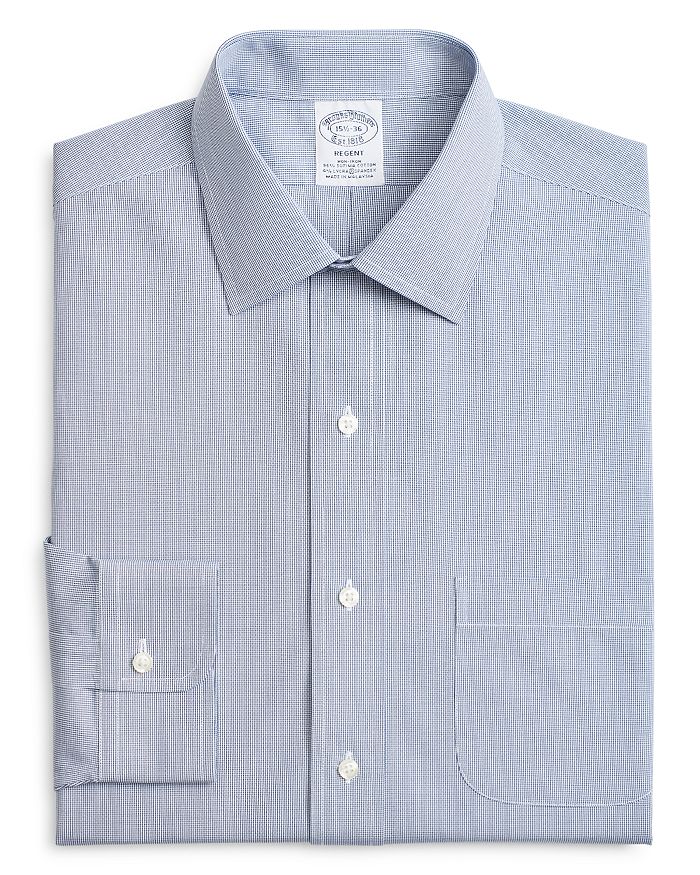Brooks Brothers Micro Windowpane Classic Fit Dress Shirt | Bloomingdale's