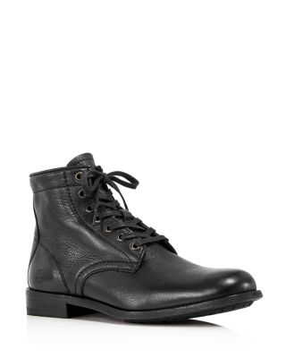 frye tyler lace up black