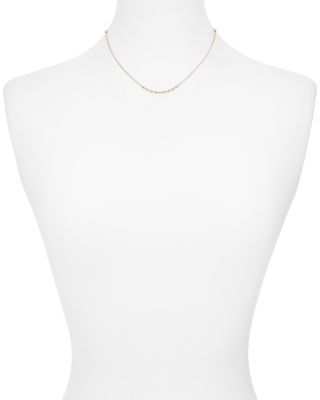Beaded Chain Necklace in 14K Gold-Plated Sterling Silver, 16"