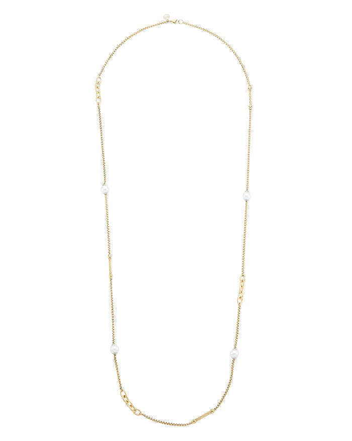 Alor Cultured Freshwater Pearl Station Necklace, 36 In Gold