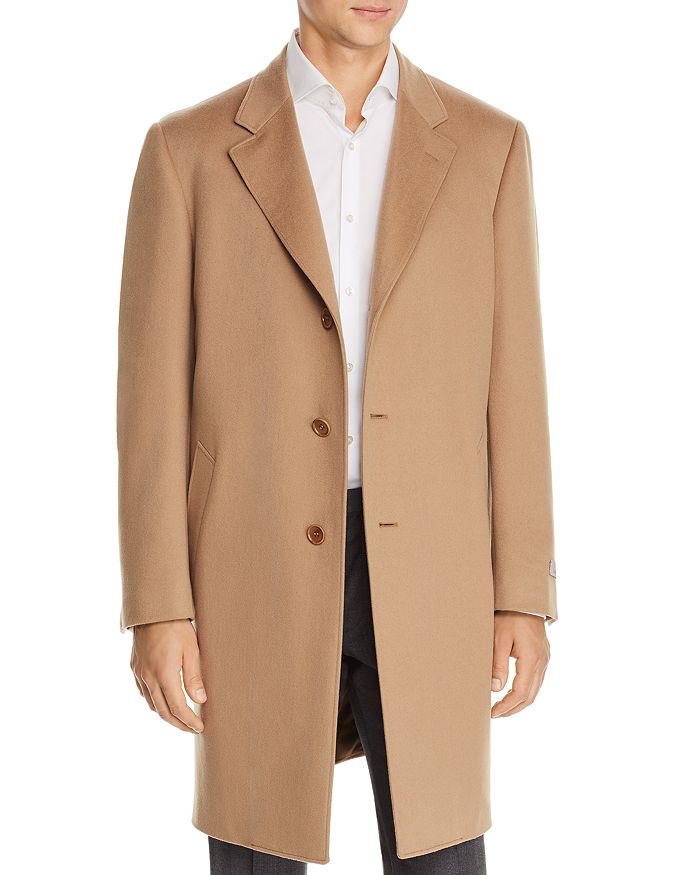 Canali Wool & Cashmere Classic Fit Overcoat In Camel