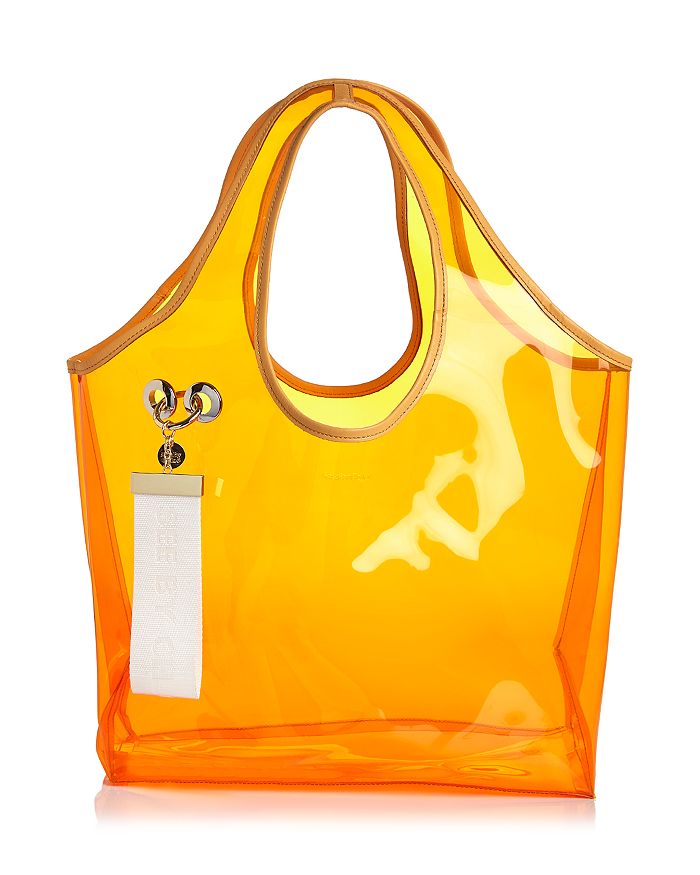 See By Chloe Jay Transparent Tote Bag Orange In Sparkling Orange ModeSens