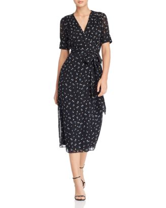 The East Order Ami Floral Wrap Midi Dress | Bloomingdale's