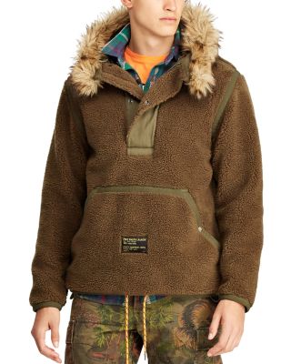 polo jacket fur hood