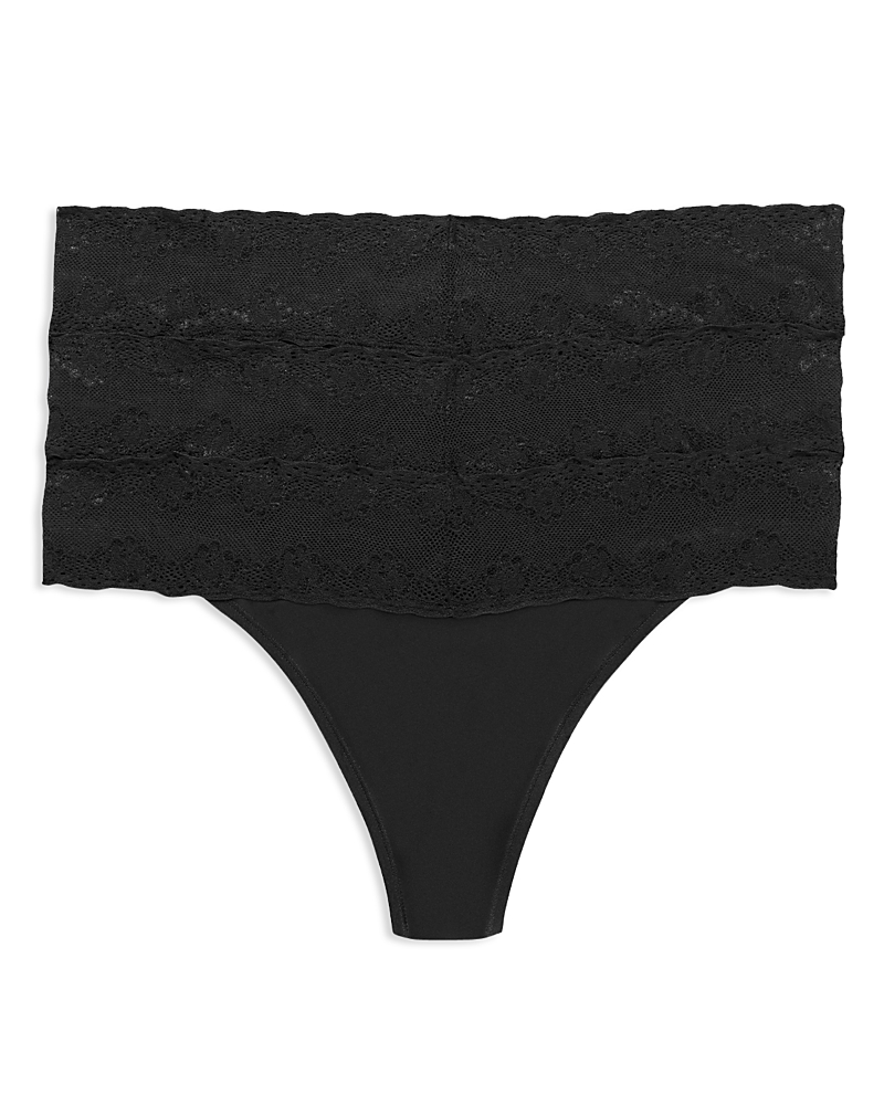 Natori Bliss Perfection One Size Thong 3-pack In Black