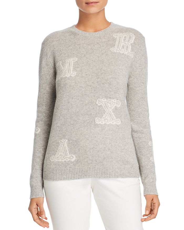 Max Mara Vetro Logo Letter Cashmere Sweater Bloomingdale s