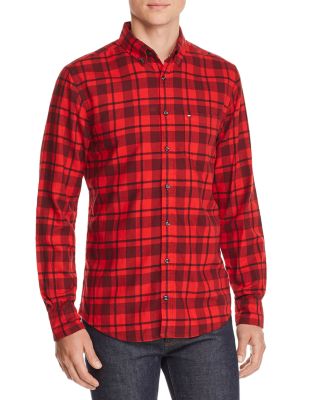 Tommy Hilfiger - Check-Print Classic Fit Button-Down Twill Shirt