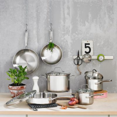 Classic Stainless Steel 10-Piece Cookware Set