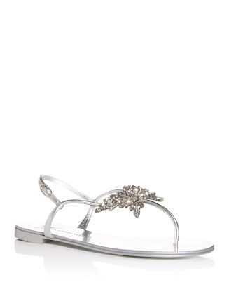 Giuseppe Zanotti Women's Swarovski Crystal Butterfly T-Strap Sandals ...