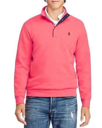 Polo Ralph Lauren Double-Knit Quarter-Placket Sweatshirt | Bloomingdale's
