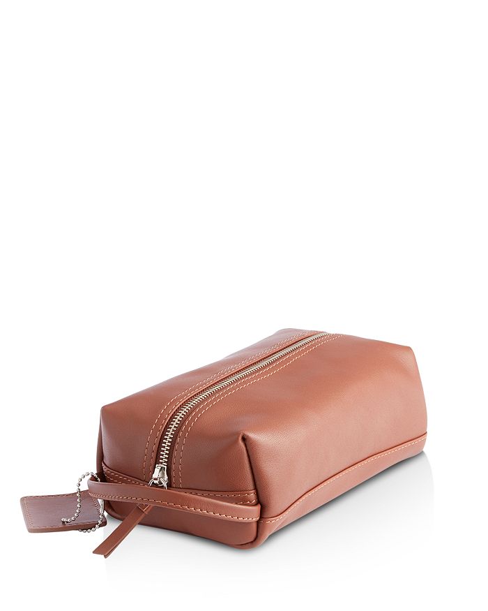 ROYCE New York - Leather Compact Toiletry Travel Bag