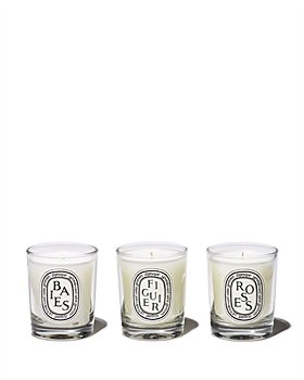 DIPTYQUE - Mini Baies (Berries), Figuier (Fig) & Roses Candle Discovery Set