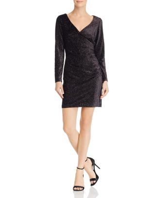 Aidan by Aidan Mattox Metallic Knit Dress | Bloomingdale's