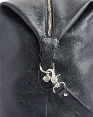 Leather Weekender Duffel Bag