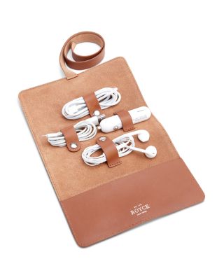 Leather Cord Organizer Roll
