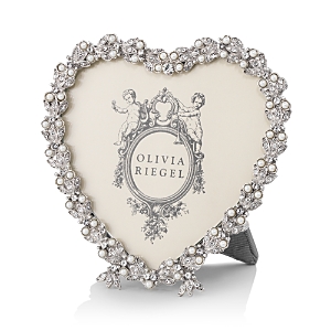 Shop Olivia Riegel Contessa Heart Frame, 3.5 In Silver