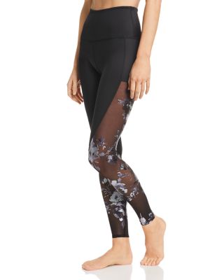 Beyond Yoga Extend Foil Floral Mesh Inset Leggings Bloomingdale s