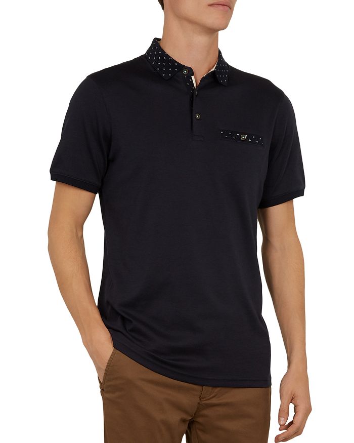 Ted Baker Critter Flat Knit Regular Fit Polo Shirt | Bloomingdale's