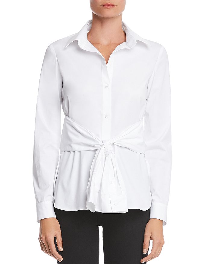 BAILEY44 HOLD ME TIGHT TIE-FRONT SHIRT,411-C826