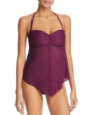 purple tankini swimsuit